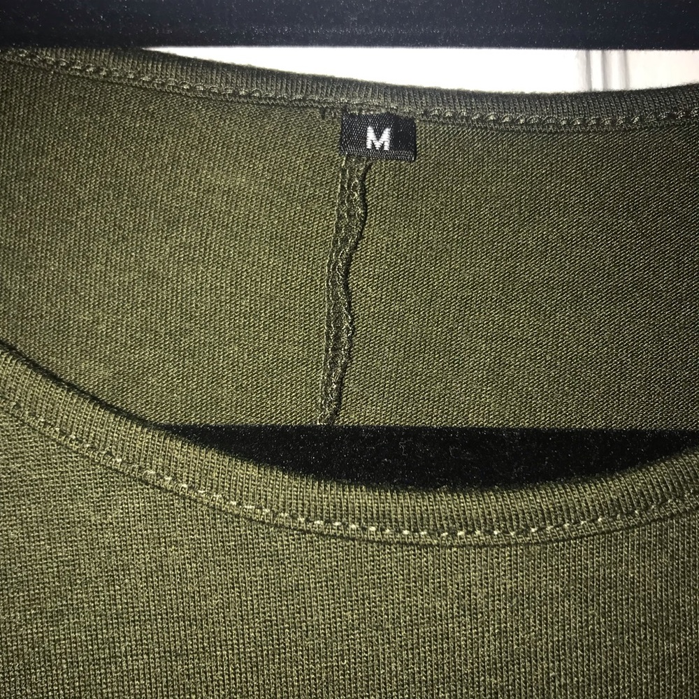 Sage wrap maxi dress, cotton. - Picture 2 of 3